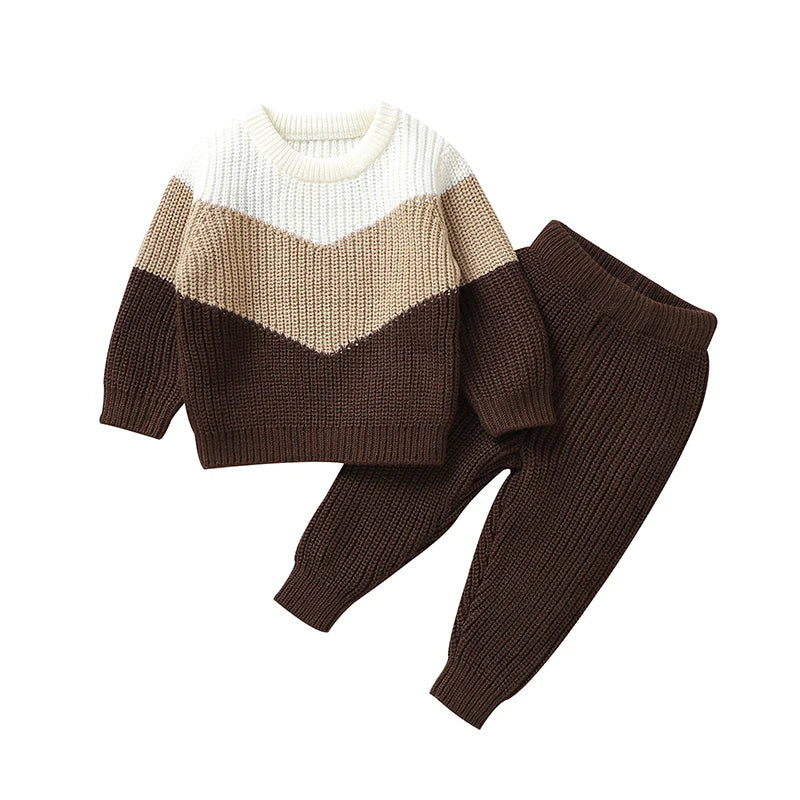 Baby Clothes Set Knit Newborn Girl Boy Long Sleeve