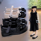 Girls Mary Jane Shoes with Bowknot - Leather Princess Shoes