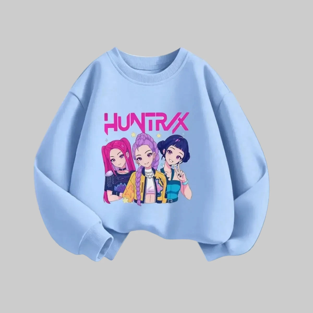 Kpop Demon Hunters Kids Hoodie - Long Sleeve Pullover Sweatshirt (6M-7Y)