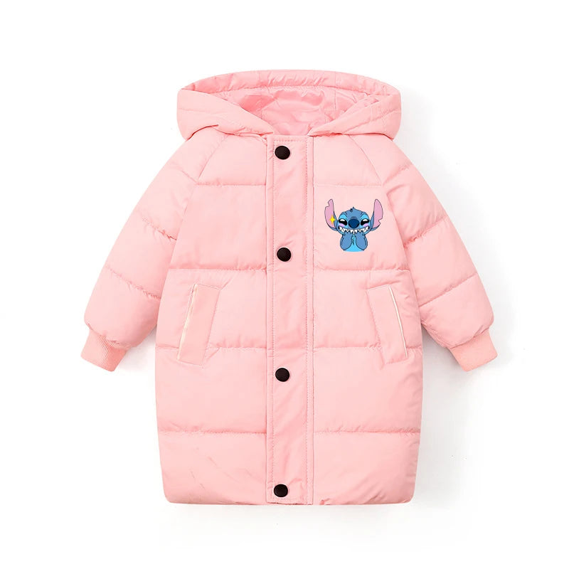 Stitch Kids’ Winter Parka – Cotton-Padded, Warm Down