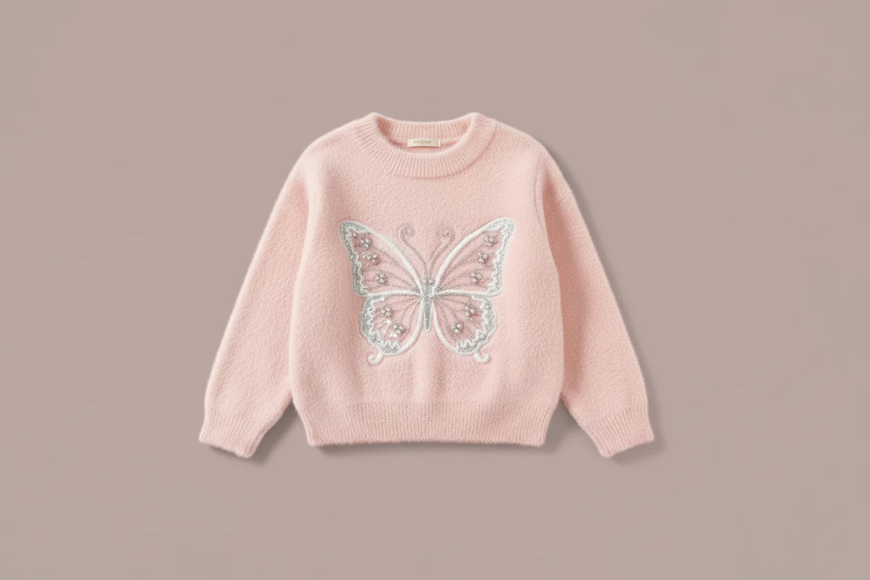 Girl's Knit Sweater Trendy ,Warm, Cozy and Fashionable - Kidnor