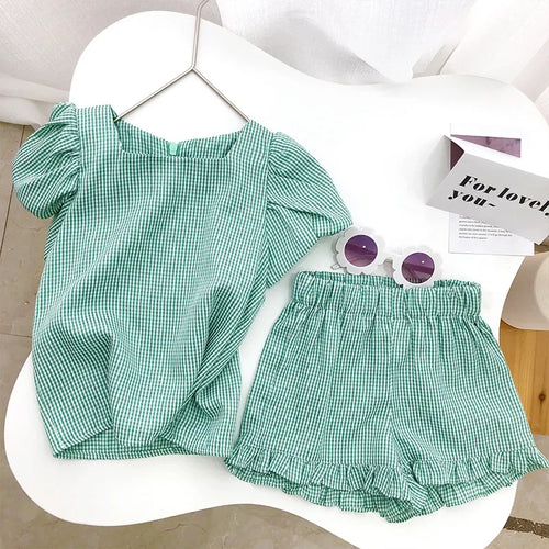 Bear Leader Girls Clothing Sets 2025 Summer Kids Clothes Floral Chiffon Halter+Embroidered Shorts Straw Children Clothing