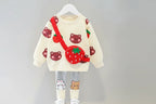 Baby Girls Rabbit T-Shirt & Pants Outfit Set - Kidnor