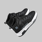 Leather High-Top Sports Sneakers - Kidnor