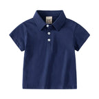 Elegant Toddler Boys Polo T-shirts Kids Tops Tees Summer Children's Clothes