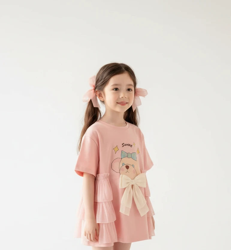 Sommerkleid mit Schleife, Cartoon-Prinzessin