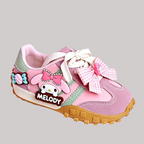 Girls Melody Cartoon Shoes - Pink Bow Sneakers 26-37 - Kidnor
