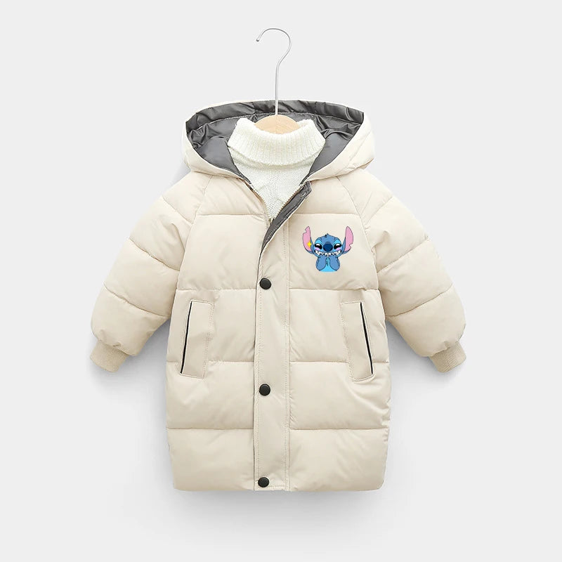 Stitch Kids’ Winter Parka – Cotton-Padded, Warm Down