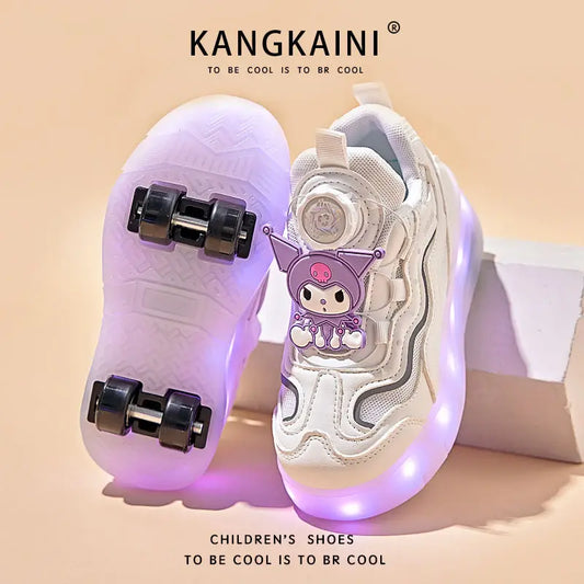 Sanrio Kuromi Roller Skates Four Wheels Girl