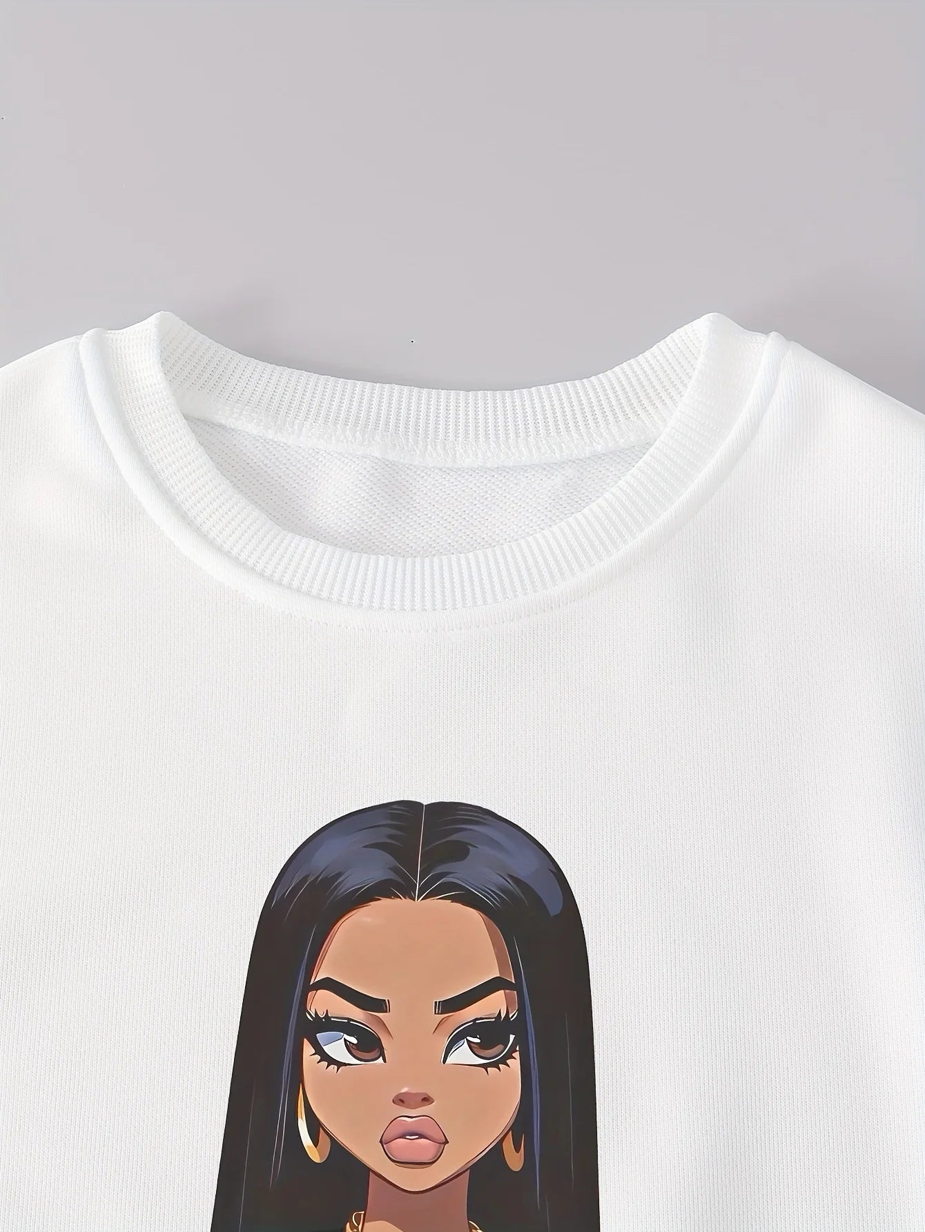 Set de bluză și pantaloni cargo pentru fete - ținută streetwear cu imprimeu de litere