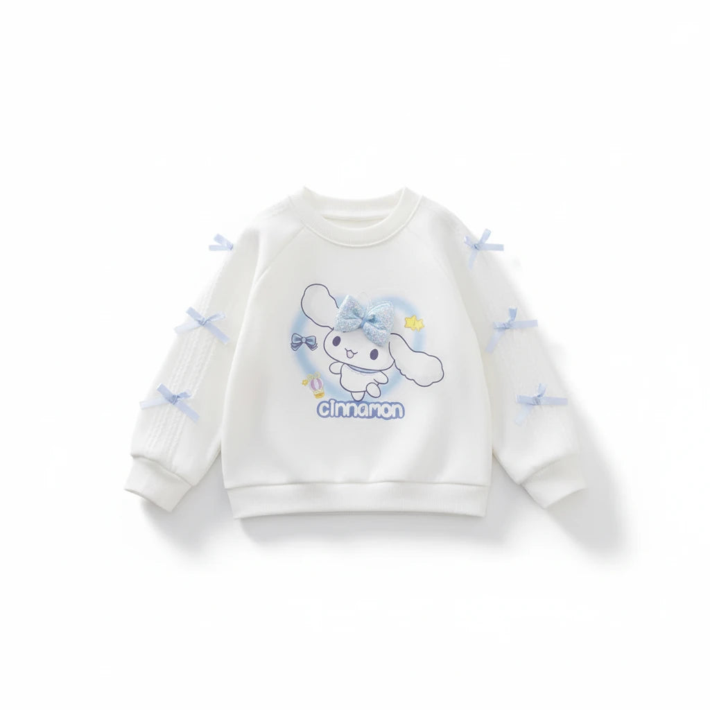 Sanrio Girls Hoodie - Kuromi Cinnamoroll My Melody Kawaii Pullover Sweatshirt