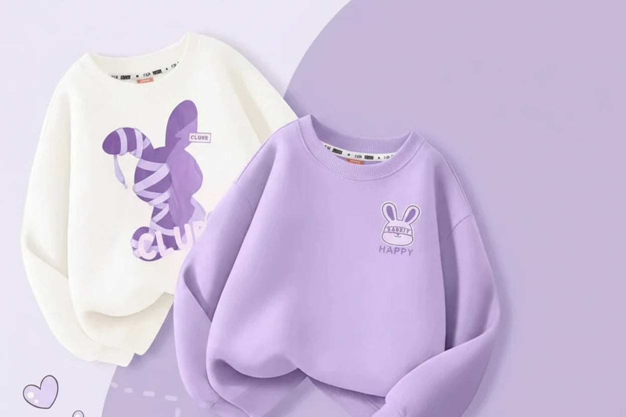 Baby Girls’ Set – Cartoon Long Sleeve ,Soft & Stylish