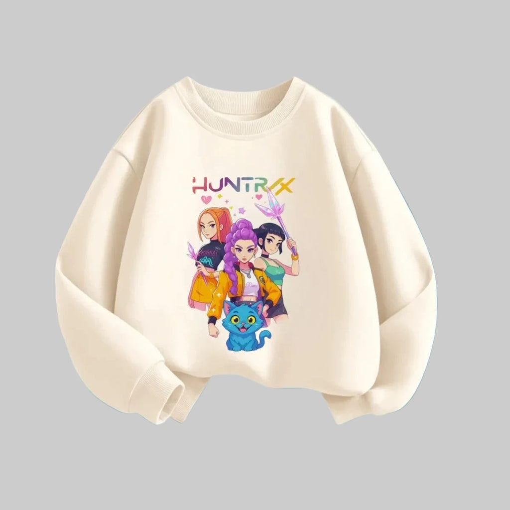 Kpop Demon Hunters Kinder-Hoodie - Langarm-Pullover-Sweatshirt (6M-7Y)