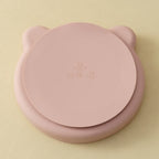 Mamaplan BPA Free Baby Silicone Dining Plate Suction Cartoon Bear Dishes Plate Toddler Feeding Sucker Bowl Training Tableware