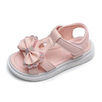 Girls' Princess Beach Sandals - Bow Diamond Soft Sole Summer Shoes