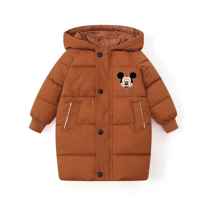 Girls Mickey Hooded Down Jacket - Kidnor