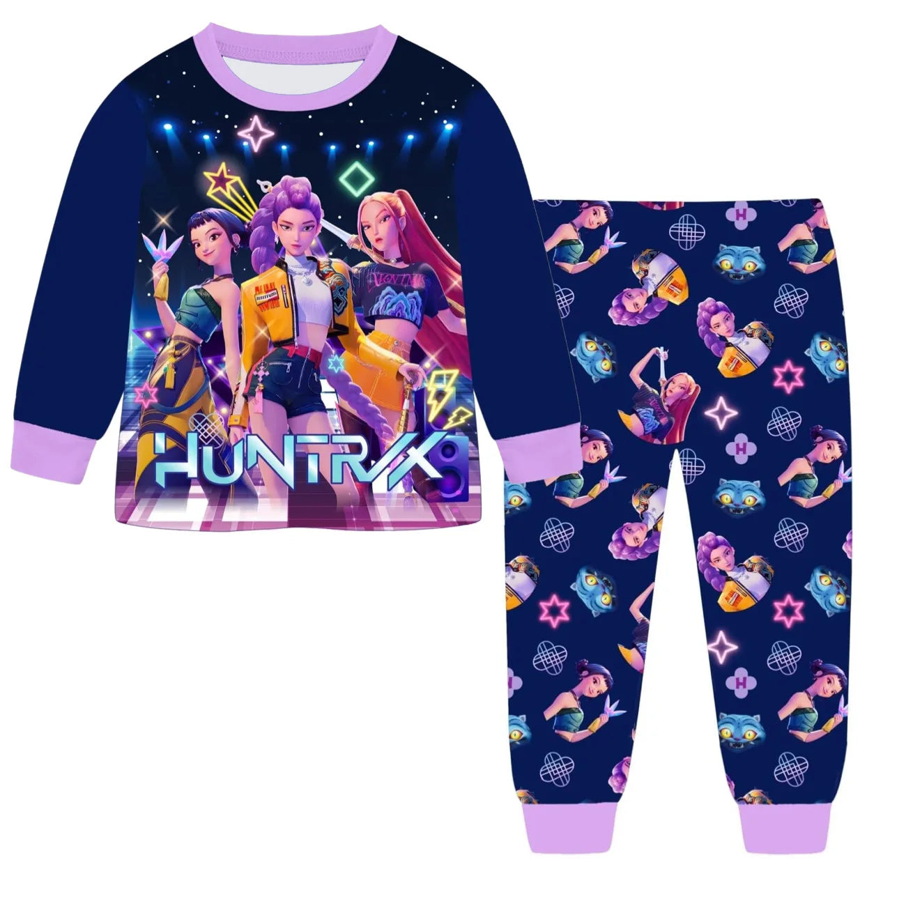 Anime Kpop Demon Hunters Zoey Costume Autumn Pajamas