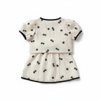 Sommerliches Kurzarm-Shirt-Top & Blumenrock 2-teiliges Set