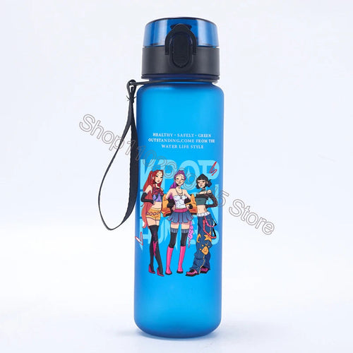 K Pop Demon Hunters Water Bottle Girls Summer Sports Large Capacity