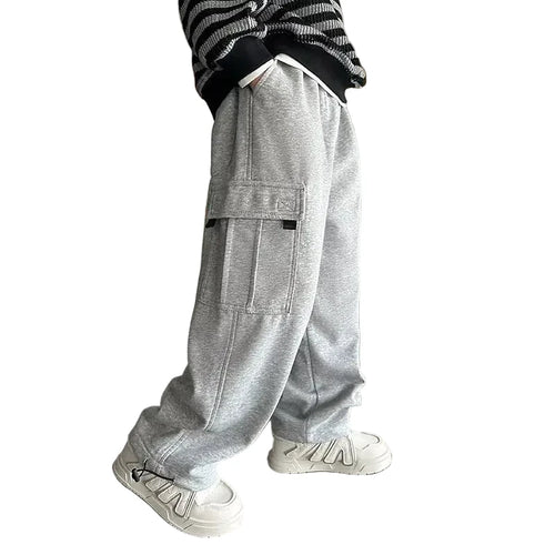 Boys' Casual Sweatpants - Solid Color Trousers Ages 5-14
