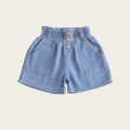 Girls' Denim Shorts - Cotton Elastic Waist Summer Jeans Ages 3-9