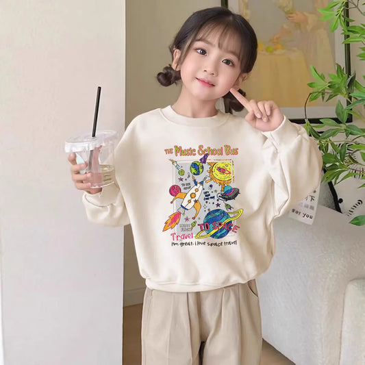 Baby Girls’ Cotton Cartoon Long-Sleeve T-Shirt
