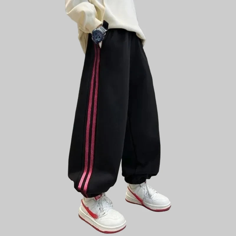 Graue Baumwoll-Jogginghose für Jungen – Freizeithose für draußen (10–14 Jahre)
