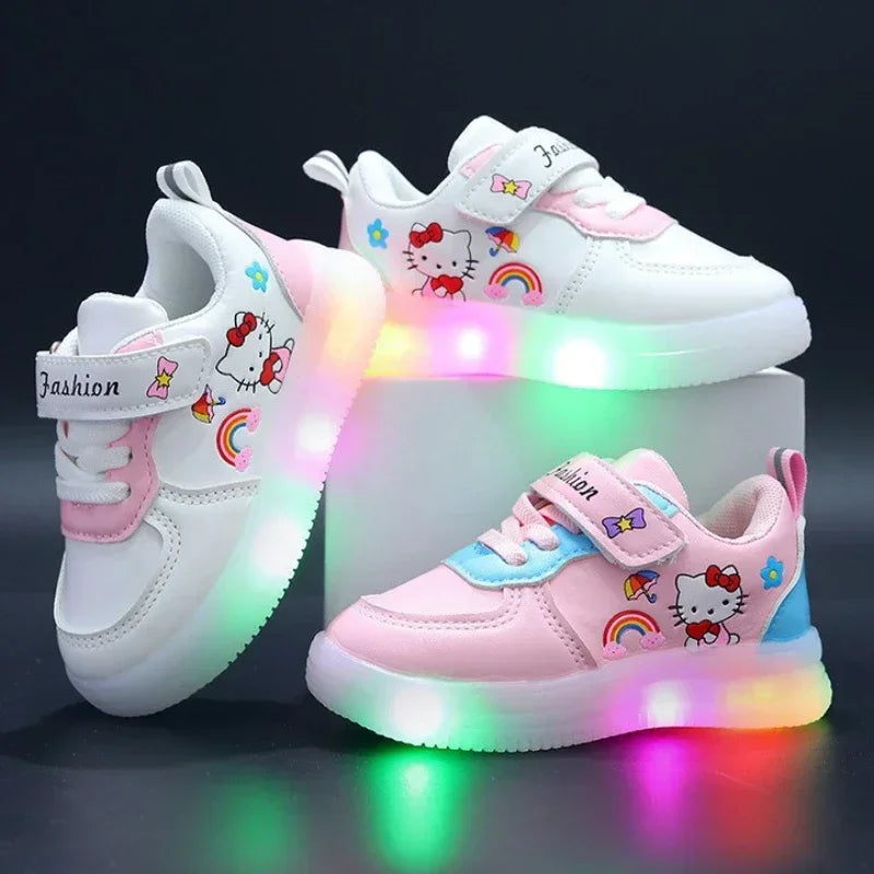 Hello Kitty LED Light Shoes - Anti-Slip Sneakers for Toddlers & Kids