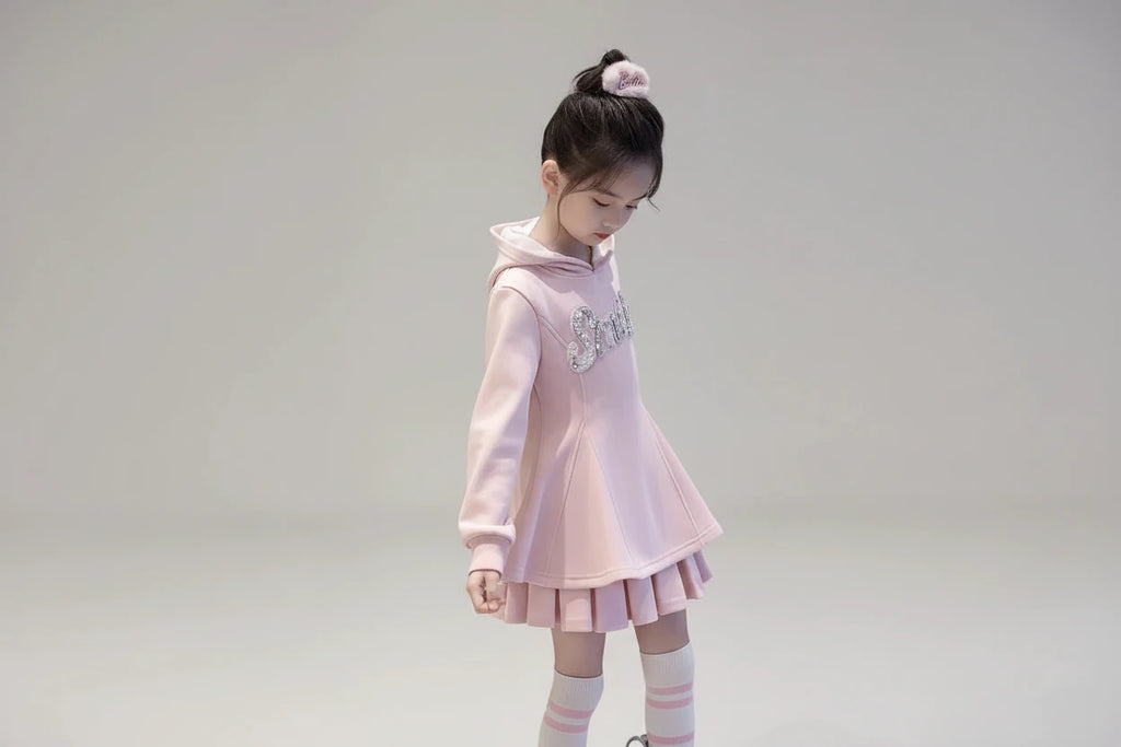 set  sweatshirts and pink pleated skirt - Kidnor