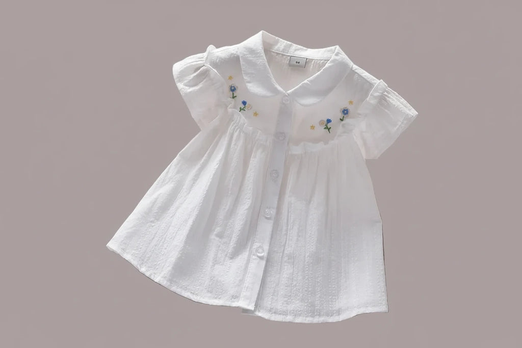 Embroidered Cotton Shirt - Kidnor