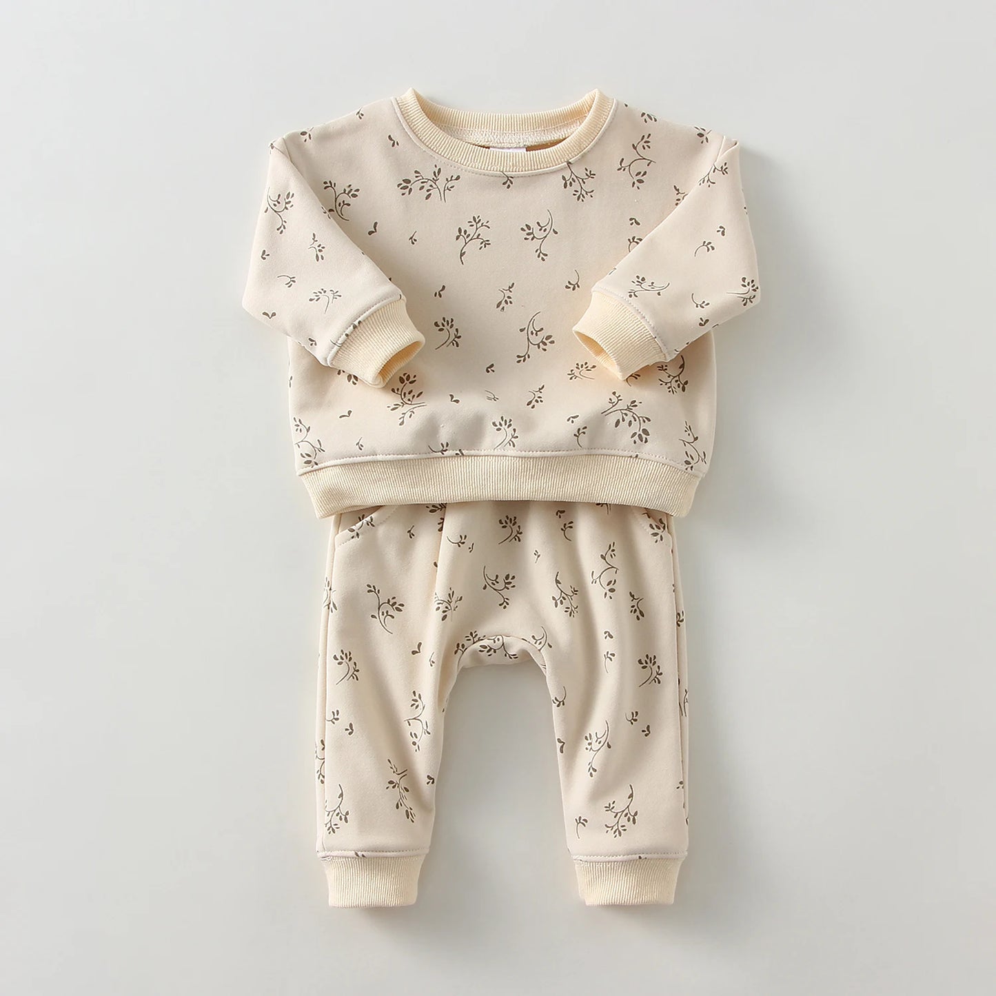 Baby Sweatshirt Tops + Pants Cotton