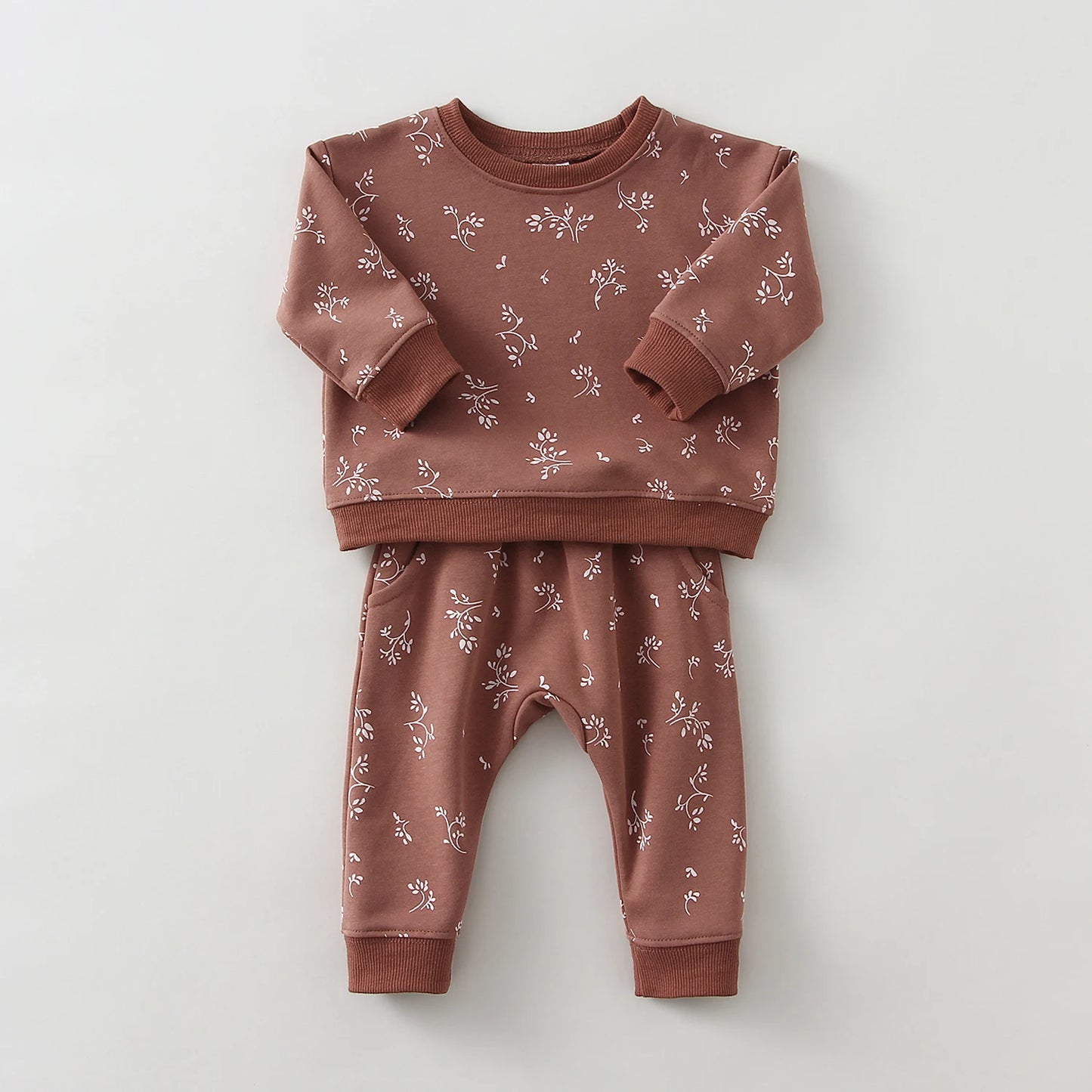 Baby Sweatshirt Tops + Pants Cotton