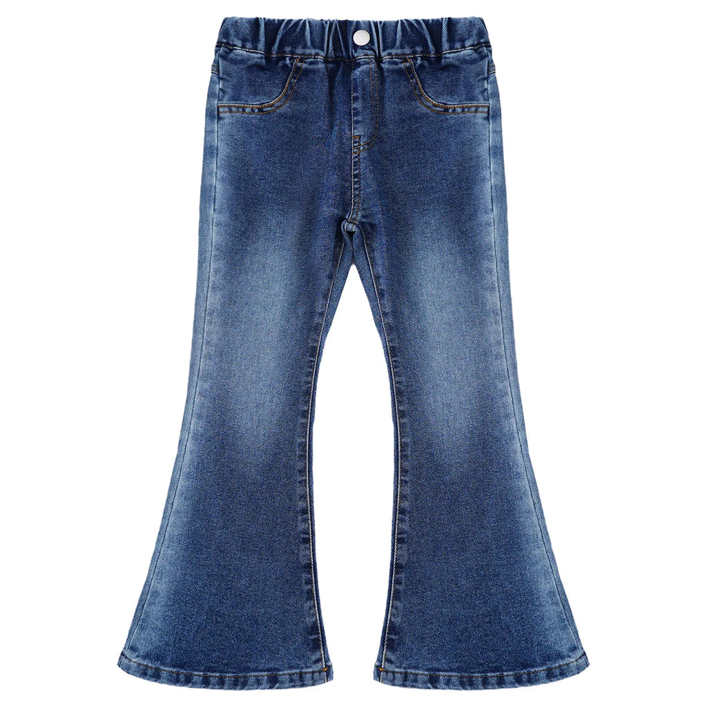 Girls' Cowgirl Flare Bootcut Jeans - Bell Bottom Denim Pants