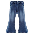 Girls' Cowgirl Flare Bootcut Jeans - Bell Bottom Denim Pants