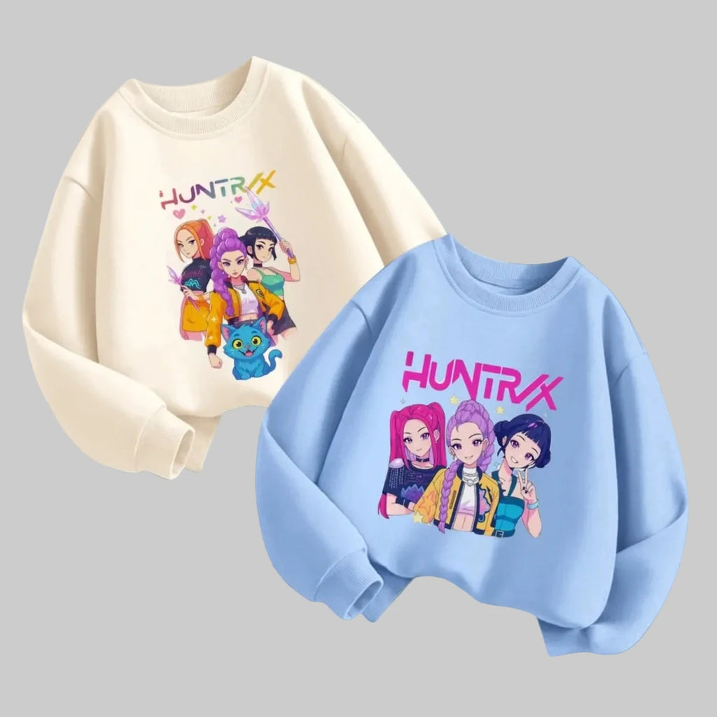 Kpop Demon Hunters Kinder-Hoodie - Langarm-Pullover-Sweatshirt (6M-7Y)