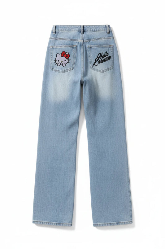 Jeans Harajuku Sanrios Y2K Hello Kitty