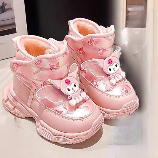 Kids'Casual Shoes Boots Kuromi PU Leather Winter