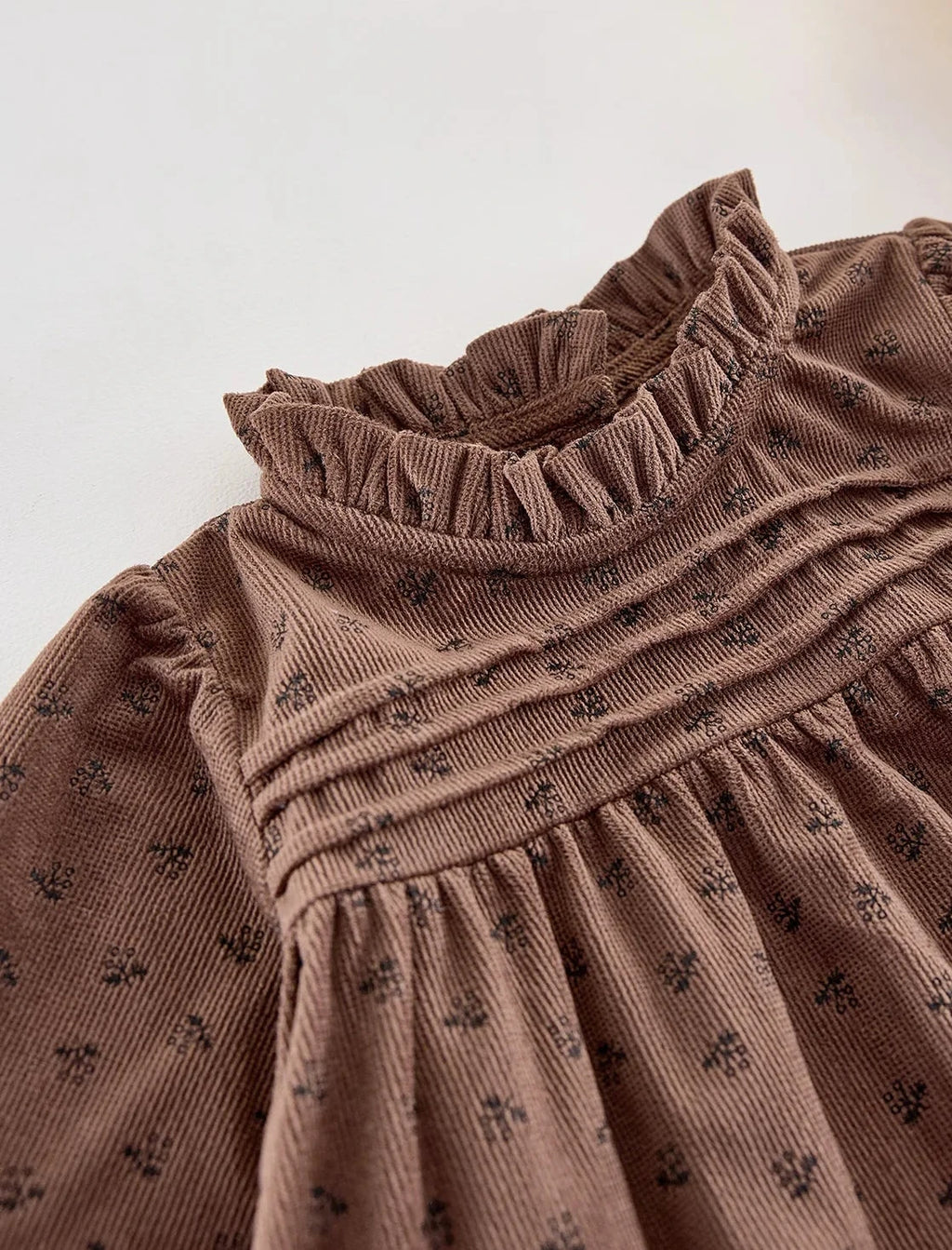 Baby Girls' Floral Corduroy Dress - Spring Print Dress Ages 0-1