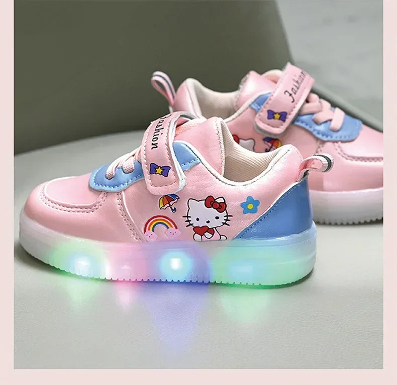 Hello Kitty LED Light Shoes - Anti-Slip Sneakers for Toddlers & Kids