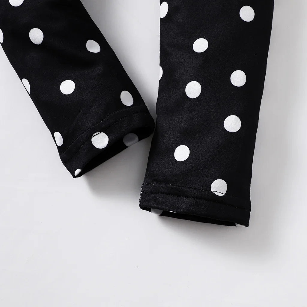 Kids Cartoon Top and Polka Dot Pants Set - Kidnor