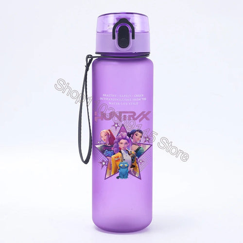 K Pop Demon Hunters Water Bottle Girls Summer Sports Large Capacity