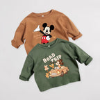 Kids' Mickey Cartoon Long Sleeve Shirt - Disney Character Tee Ages 1-3