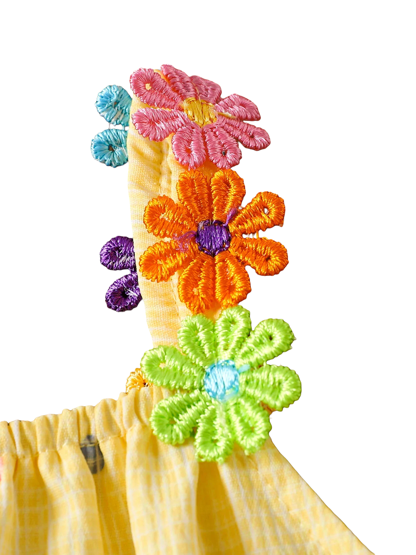Yellow Ruffled Halter Dress - Kidnor