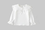 Lace Trim Long-Sleeve Shirt - Kidnor