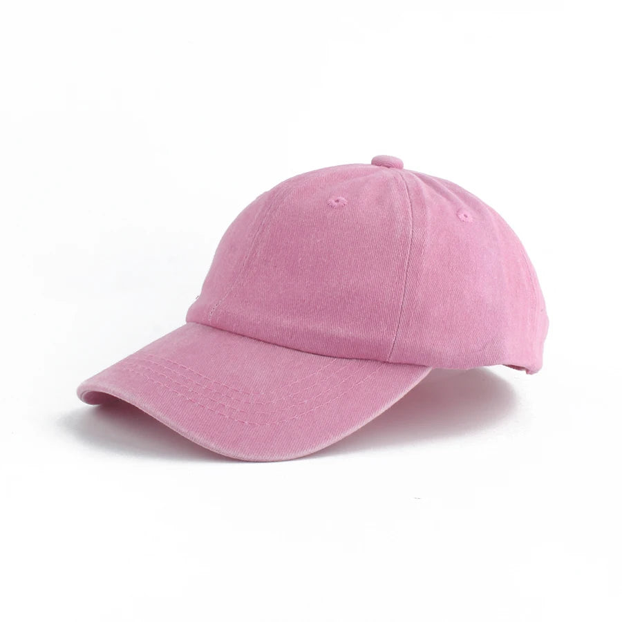 Washed Denim Baseball Cap Kids Boys Girls - Kidnor