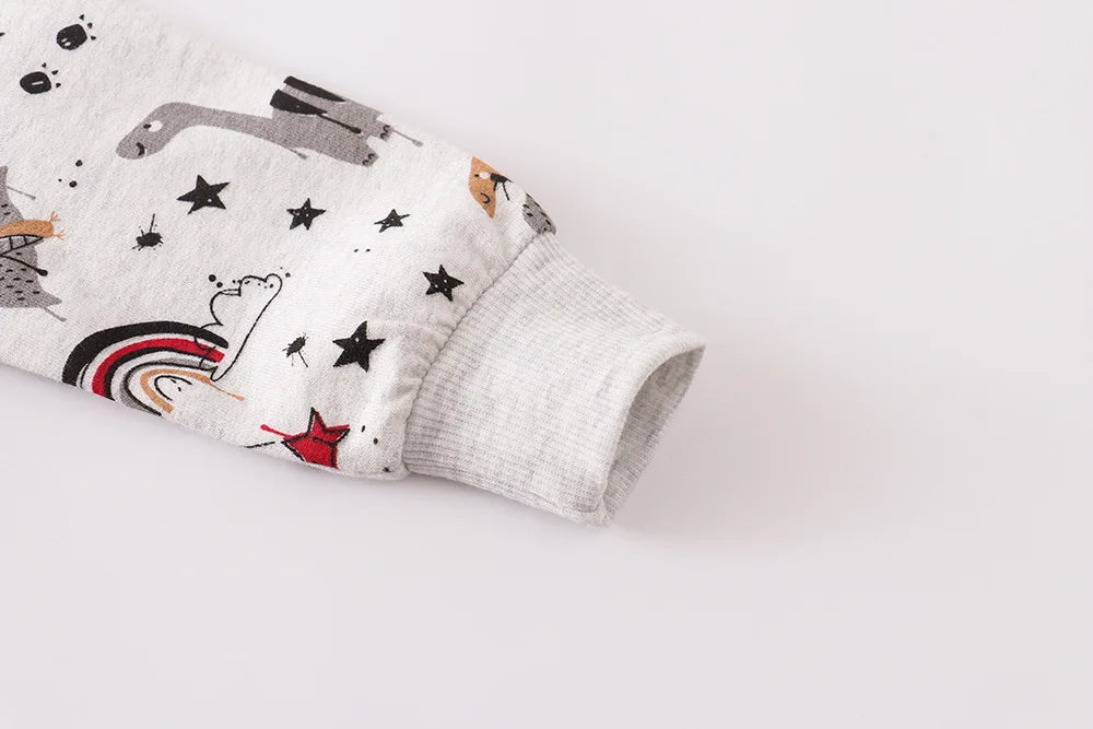 Kids Cartoon Round Neck Sweatshirt - Kidnor