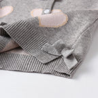 Heart Shape Knitted Cardigan Sweater - Kidnor