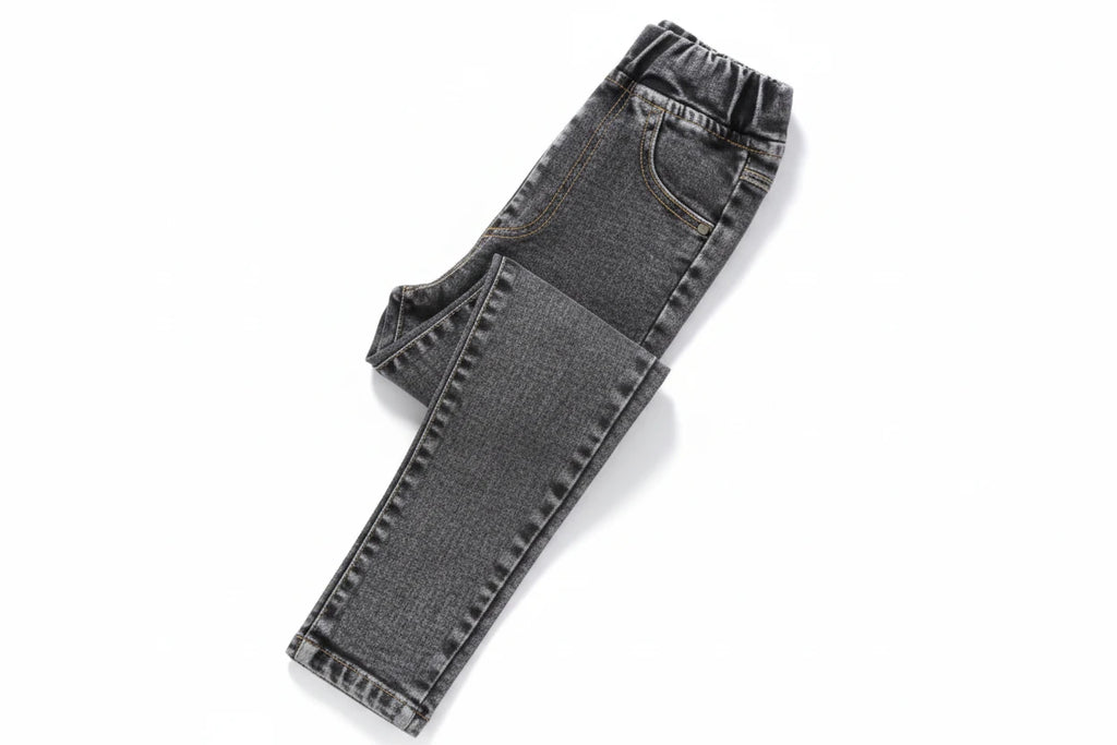 Blugi drepți pentru fete - Pantaloni creion la modă pentru copii (5-14 ani)
