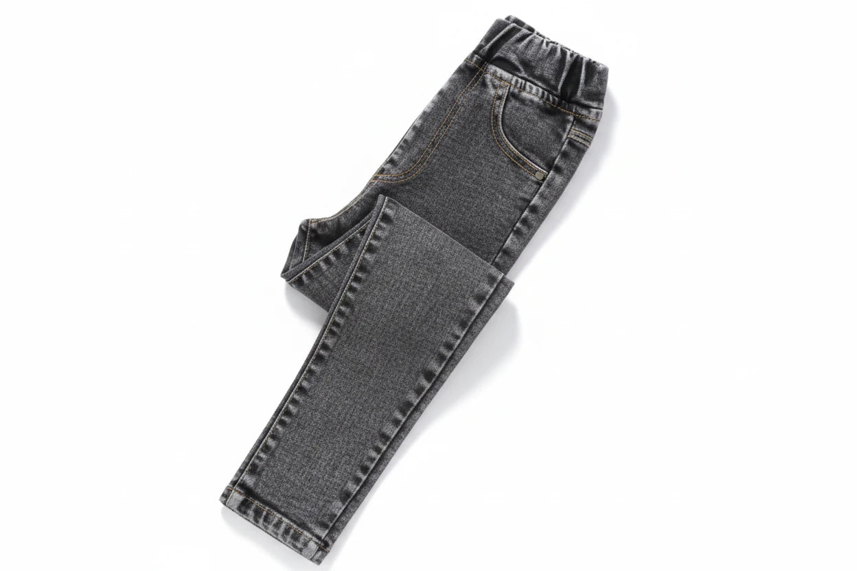 Blugi drepți pentru fete - Pantaloni creion la modă pentru copii (5-14 ani)