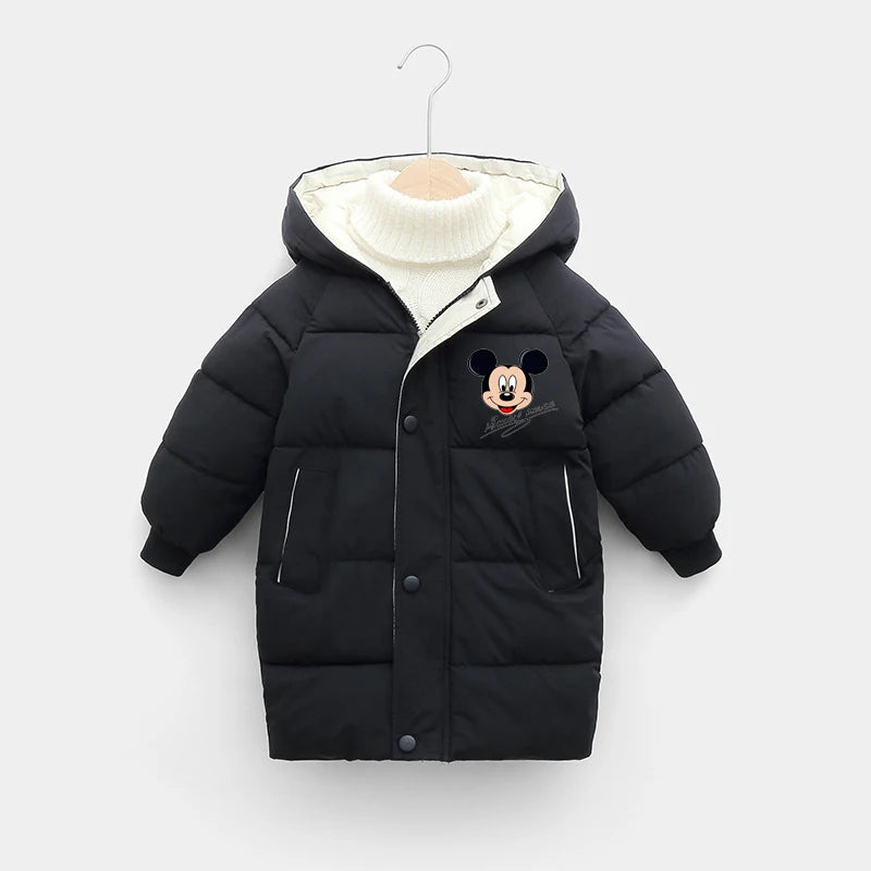 Girls Mickey Hooded Down Jacket - Kidnor